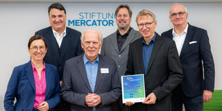 Rectors of the UA Ruhr universities together with representatives of the Mercator Foundation and MERCUR