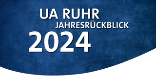 Titelblatt des UA Ruhr Jahresrückblicks 2024 auf Deutsch