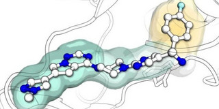 Graphic representation of a molecular structure